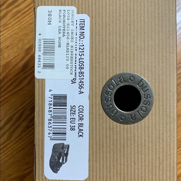 Bussola Black Wedge Sandals with Buckle - Picture 6 of 6